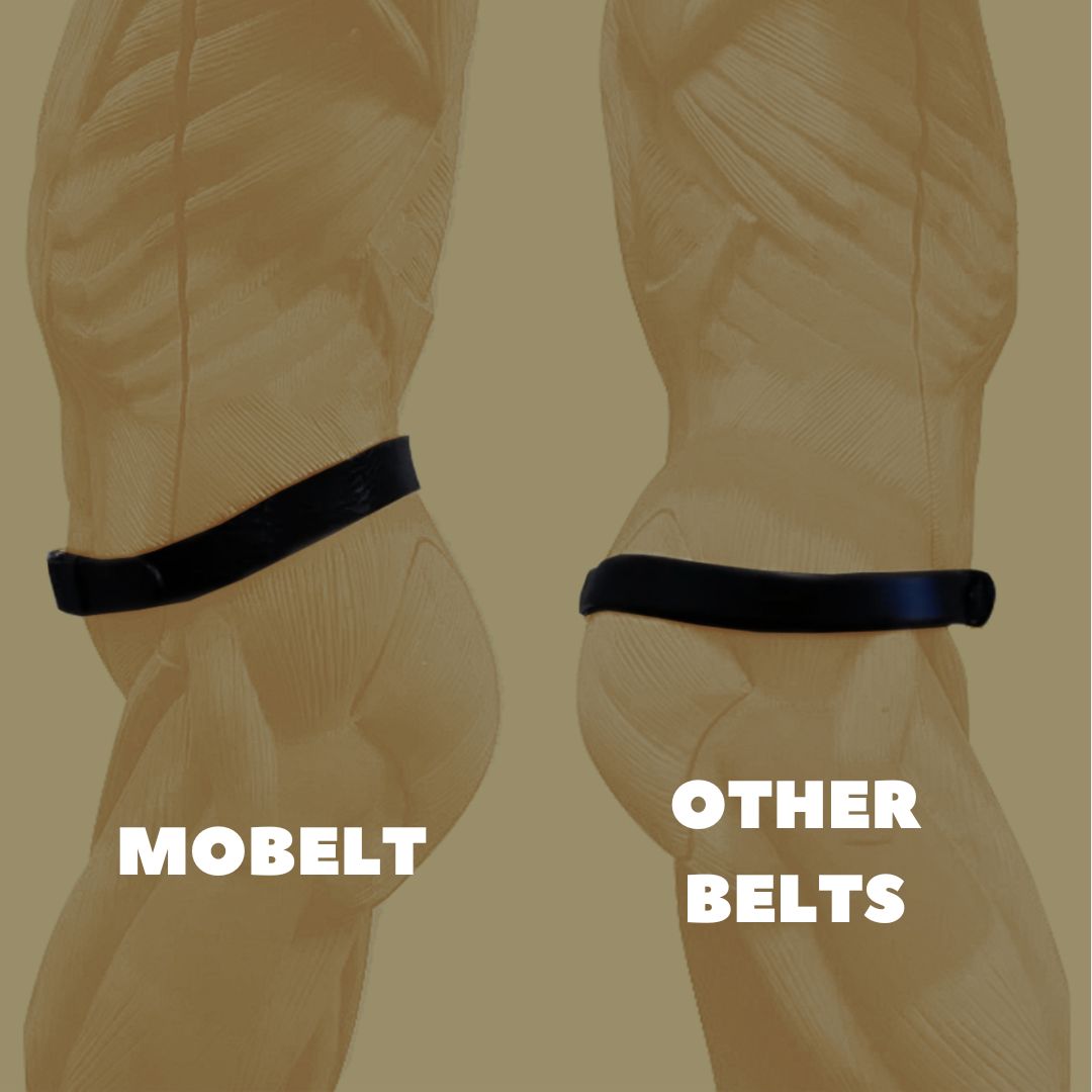 Mobelt - Innovative Leather Belt - Burgundy - Image 6