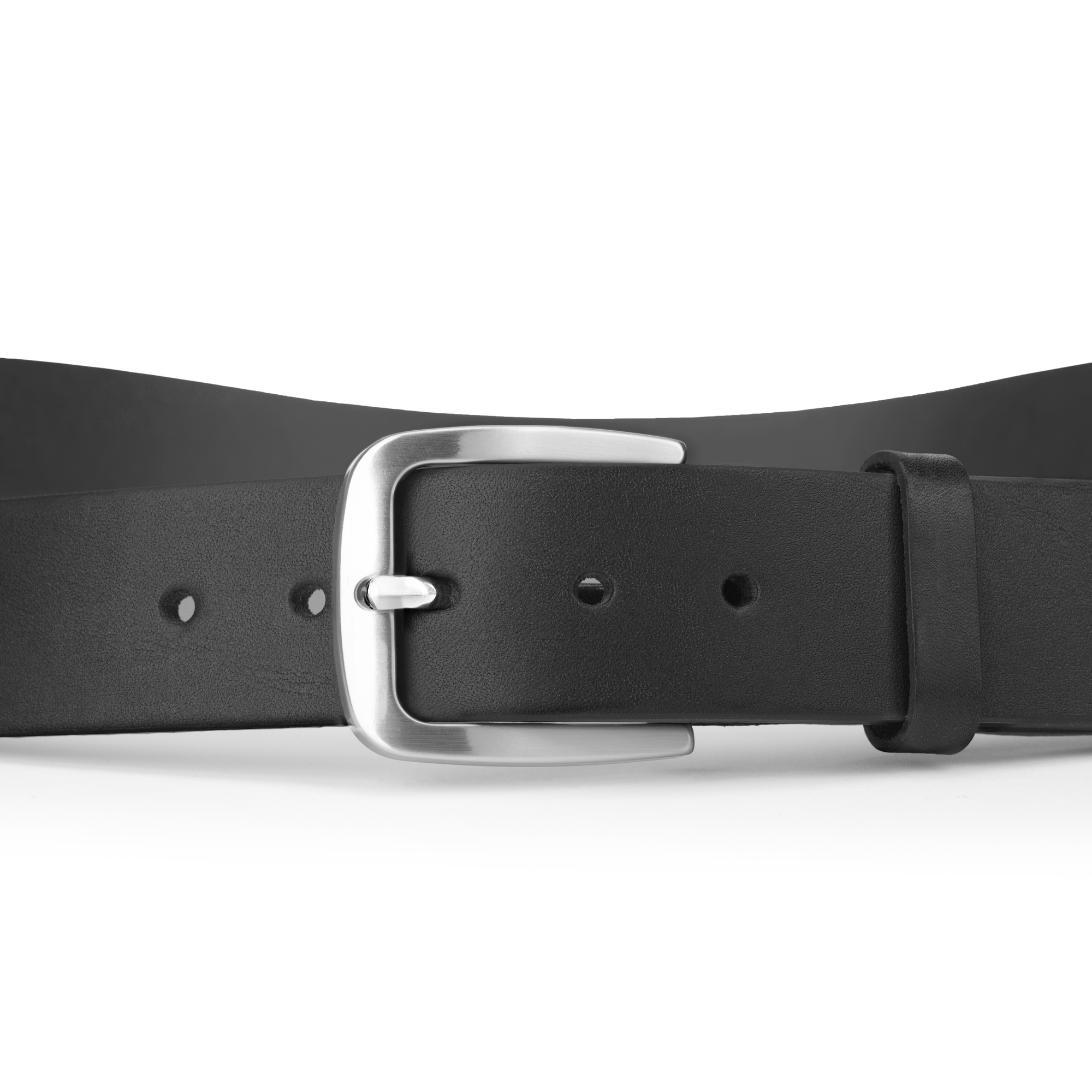 Cintura Mobelt Natural Nero dettaglio fibbia